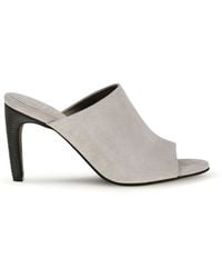 Brunello Cucinelli - Suede Mules With Precious Heels - Lyst
