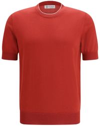 Brunello Cucinelli - Cotton T-Shirt - Lyst