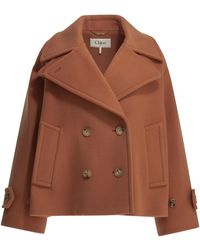 Chloé - Short Wool Coat - Lyst
