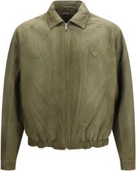 Prada - Suede Jacket - Lyst
