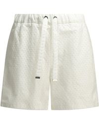 Moncler - Cotton Shorts With Laces - Lyst