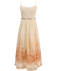 Zimmermann - Wanderlust Corset Midi Dress - Lyst