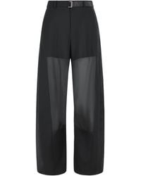 Sacai - Wool Pants - Lyst