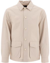 Vince - Cotton Blend Utility Jacket - Lyst