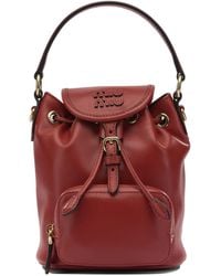 Miu Miu - Mini Leather Backpack - Lyst