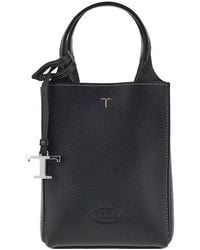 Tod's - Grained Leather Micro Tote Bag - Lyst