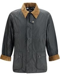 Barbour - Festive Ashby Waxed Jacket Sage/Evergreen - Lyst
