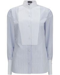 Tom Ford - Striped Shirt With Front Detail - Lyst