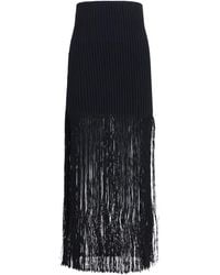 Alaïa - Alaïa Fringe Pencil Skirt - Lyst