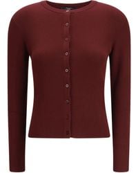 Weekend by Maxmara - Cardigan Ribbed Viscose - Lyst