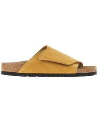 Birkenstock - 'Solana' Suede Leather Slides - Lyst