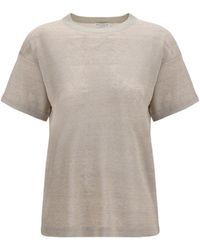 Brunello Cucinelli - Crewneck Short-Sleeve T-Shirt - Lyst