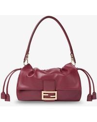 Fendi - Baguette Soft Medium Leather Shoulder Bag - Lyst