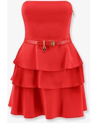 Elisabetta Franchi - Mini Dress With Bustier Detail - Lyst