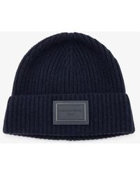 Dolce & Gabbana - Dolce & Gabbana Ribbed Cashmere Hat - Lyst