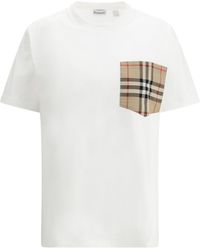 Burberry - Vintage Check Pocket Oversized T-shirt - Lyst