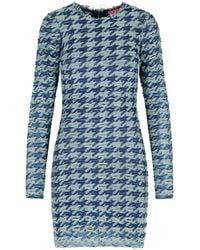 DIESEL - Two-Tone Cotton Dress - Lyst