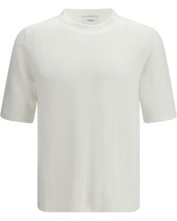 Lardini - T-Shirt Linen And Cotton - Lyst