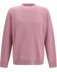 Laneus - Cashmere Silk Crewneck Sweater - Lyst