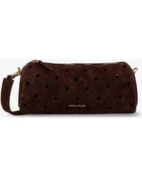 MANU Atelier - Mini Cylinder Suede Crossbody Bag - Lyst