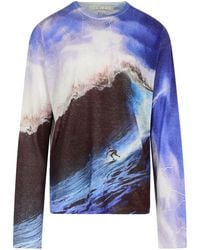 ERL - Nylon Blend Sweater - Lyst
