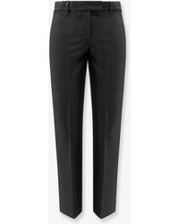 Max Mara - Umanita Cotton Blend Trousers - Lyst