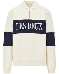 Les Deux - Zipper Rugby Sweatshirt - Lyst
