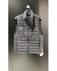 Stone Island - Zippered Sleeveless Jacket - Lyst