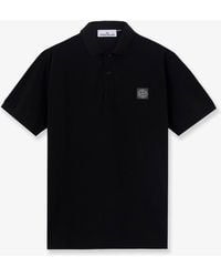 Stone Island - Organic Cotton Polo Shirt - Lyst
