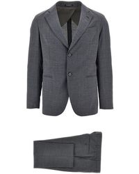 Emporio Armani - Wool-Blend 'City Line' Tailored Suit - Lyst