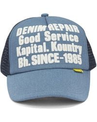 Kapital - Denim Repair Service Trucker Hat - Lyst