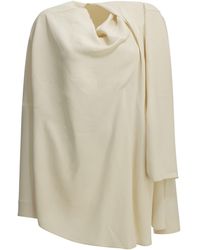 TOTEME - Blouse With A Scarf Neckline - Lyst