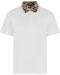 Burberry - 'Evan' Cotton Polo Shirt - Lyst
