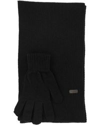 Barbour - Wool Blend Scarf And Gloves - Lyst