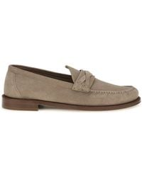 Brunello Cucinelli - Suede Loafers - Lyst