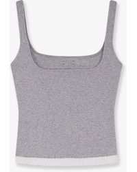 Entire studios - Ribbed Cotton Tank Top - Lyst
