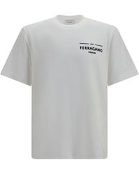 Ferragamo - Cotton T-Shirt - Lyst