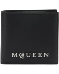 McQueen - Bifold Wallet Wallets Black - Lyst