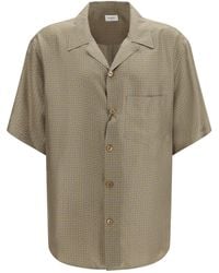 Saint Laurent - Silk Satin Shirt - Lyst