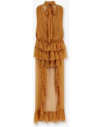 ACTUALEE - Dress Asymmetric Voile - Lyst
