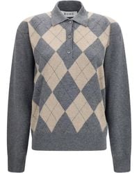 Rohe - Ballantyne Argyle Polo/Oat Check - Lyst