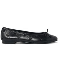 Tory Burch - 'Bunny' Leather Ballet Flats - Lyst