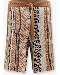 Laneus - Cotton Blend Bermuda Shorts - Lyst