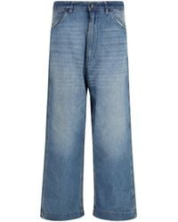 Margiela - Patchwork Wide Leg Jeans Medium - Lyst