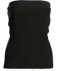 Rick Owens - Wool Crepe Bustier Top - Lyst