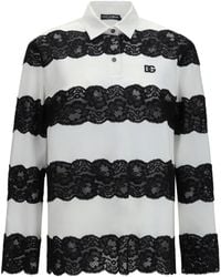 Dolce & Gabbana - Dolce & Gabbana Long-Sleeve Polo - Lyst