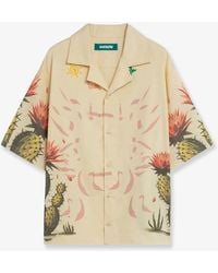 Barrow - Cotton Shirt With Cactus Print - Lyst