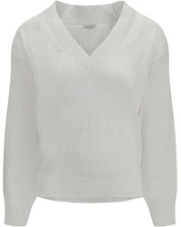 Brunello Cucinelli - Sparkling Linen T-Shirt - Lyst