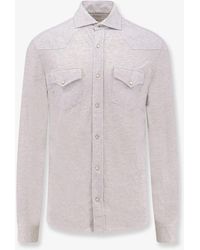 Brunello Cucinelli - Cotton Leisure Fit Shirt - Lyst