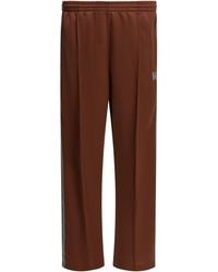 Needles - Bordeaux Polyester Sports Pants - Lyst